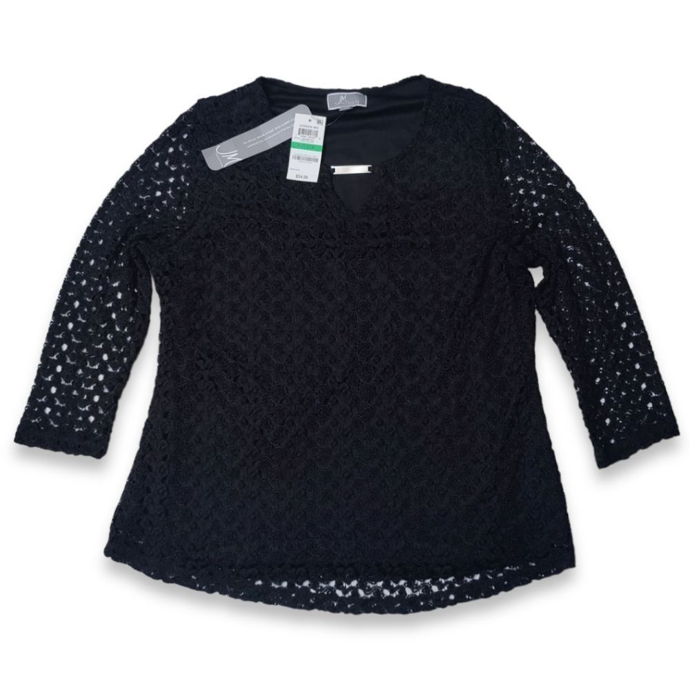 NWT JM COLLECTION LACE TOP